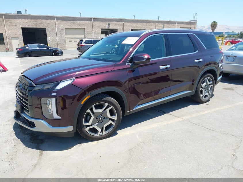 2023 Hyundai Palisade VIN KM8R5DGE5PU517682 IAAI salvage auction — RIGHT FRONT, Salvage (California), sold $1,050 on 2026-07-29 (photo 2)
