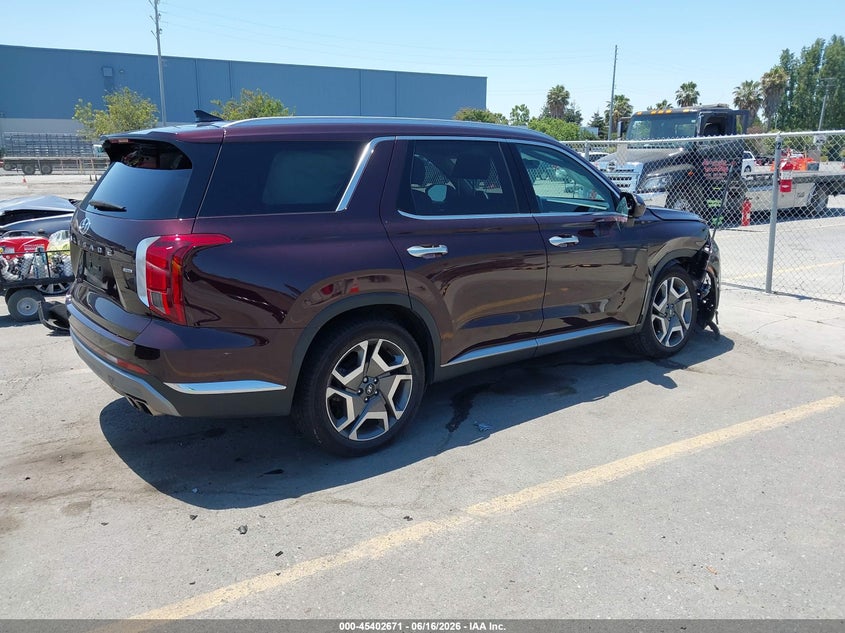 2023 Hyundai Palisade VIN KM8R5DGE5PU517682 IAAI salvage auction — RIGHT FRONT, Salvage (California), sold $1,050 on 2026-07-29 (photo 4)