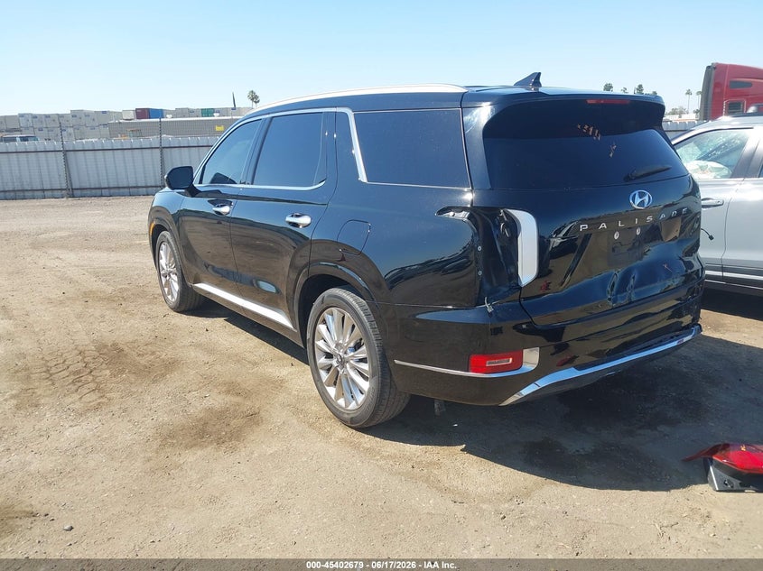 2020 Hyundai Palisade VIN KM8R54HE1LU146853 IAAI salvage auction — REAR END, Salvage (California), sold $6,750 on 2026-07-21 (photo 3)
