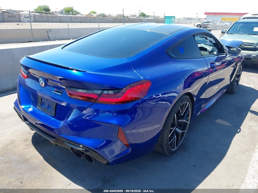 2023 BMW M8 VIN WBSAE0C02PCM46038 IAAI salvage auction — FRONT END, Salvage Title, sold $45,750 on 2026-08-18 (photo 4)