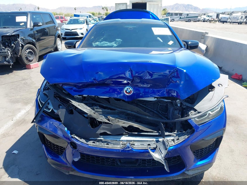 2023 BMW M8 VIN WBSAE0C02PCM46038 IAAI salvage auction — FRONT END, Salvage Title, sold $45,750 on 2026-08-18 (photo 6)