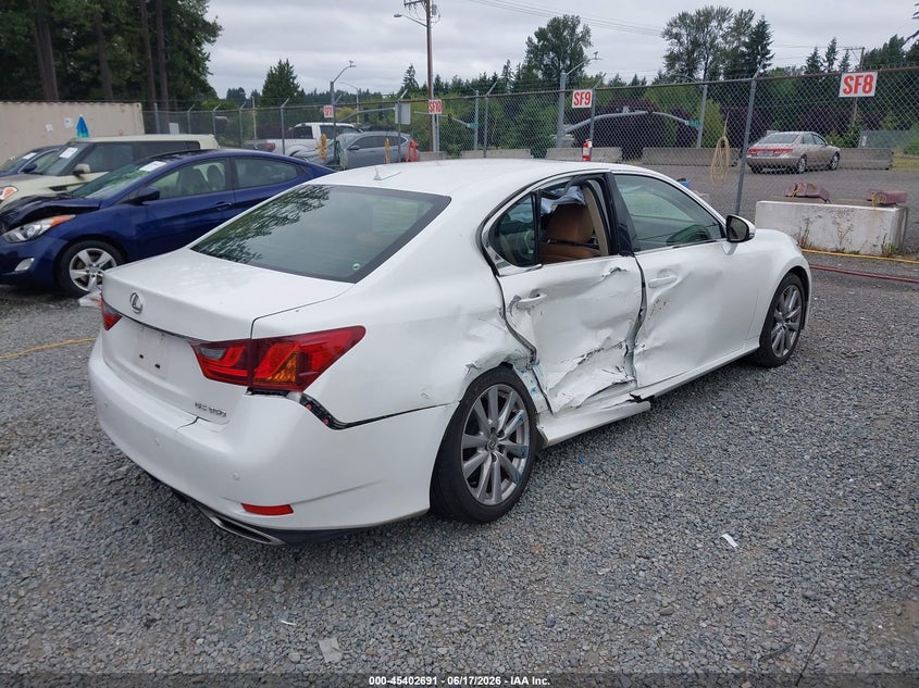 2013 Lexus Gs VIN JTHBE1BLXD5025132 IAAI salvage auction — SIDE, Bill Of Sale (Washington), sold $2,800 on 2026-07-08 (photo 4)