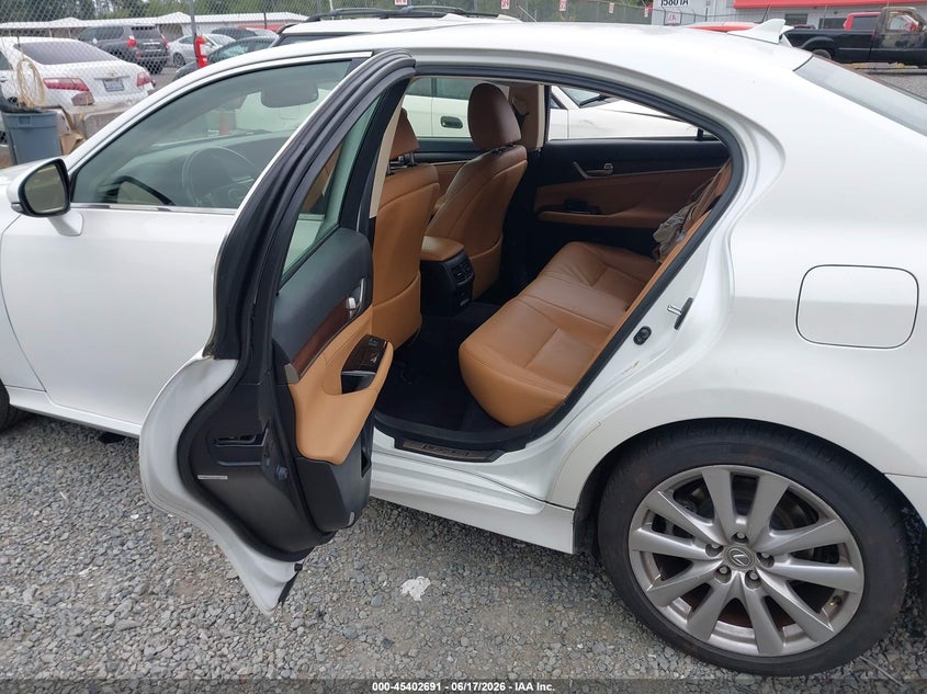 2013 Lexus Gs VIN JTHBE1BLXD5025132 IAAI salvage auction — SIDE, Bill Of Sale (Washington), sold $2,800 on 2026-07-08 (photo 8)