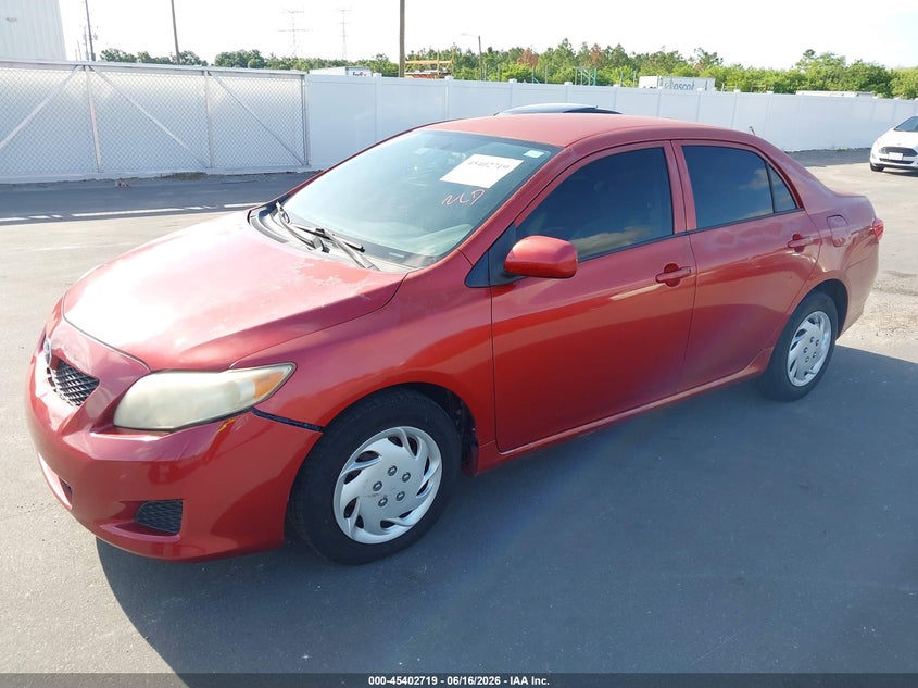 2009 Toyota Corolla VIN JTDBL40E799086662 IAAI salvage auction — NORMAL WEAR, Clear (Florida), sold $1,900 on 2026-07-13 (photo 2)