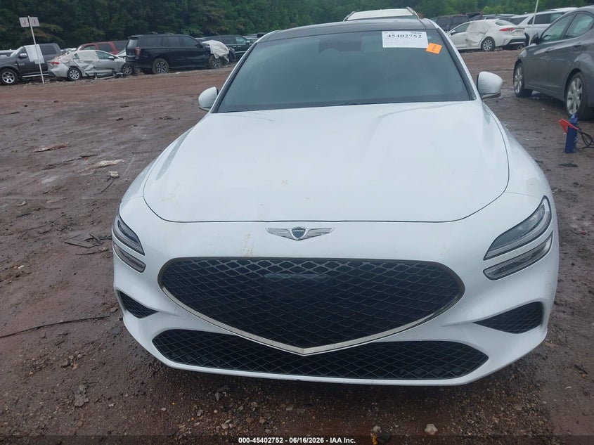 2023 Genesis G70 VIN KMTG34TA7PU106256 IAAI salvage auction — UNKNOWN, Salvage Title, sold $10,900 on 2026-08-19 (photo 6)
