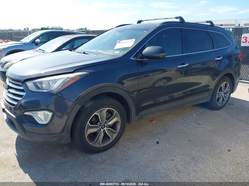 2013 Hyundai Santa fe VIN KM8SM4HF7DU013867 IAAI salvage auction — NORMAL WEAR, Original (Texas), sold $1,100 on 2026-07-14 (photo 2)