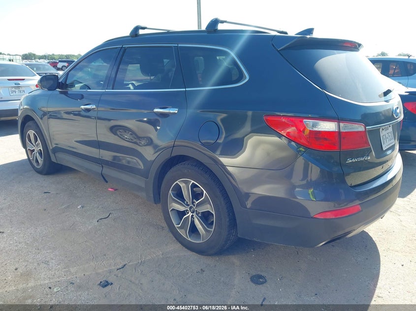2013 Hyundai Santa fe VIN KM8SM4HF7DU013867 IAAI salvage auction — NORMAL WEAR, Original (Texas), sold $1,100 on 2026-07-14 (photo 3)