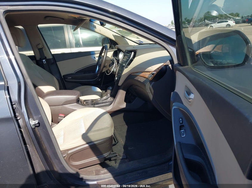 2013 Hyundai Santa fe VIN KM8SM4HF7DU013867 IAAI salvage auction — NORMAL WEAR, Original (Texas), sold $1,100 on 2026-07-14 (photo 5)