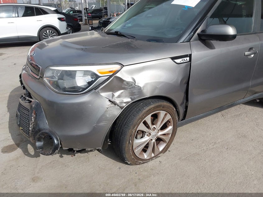 2016 Kia Soul VIN KNDJP3A53G7367486 IAAI salvage auction — LEFT FRONT, Salvage (California), sold $1,175 on 2026-07-22 (photo 6)