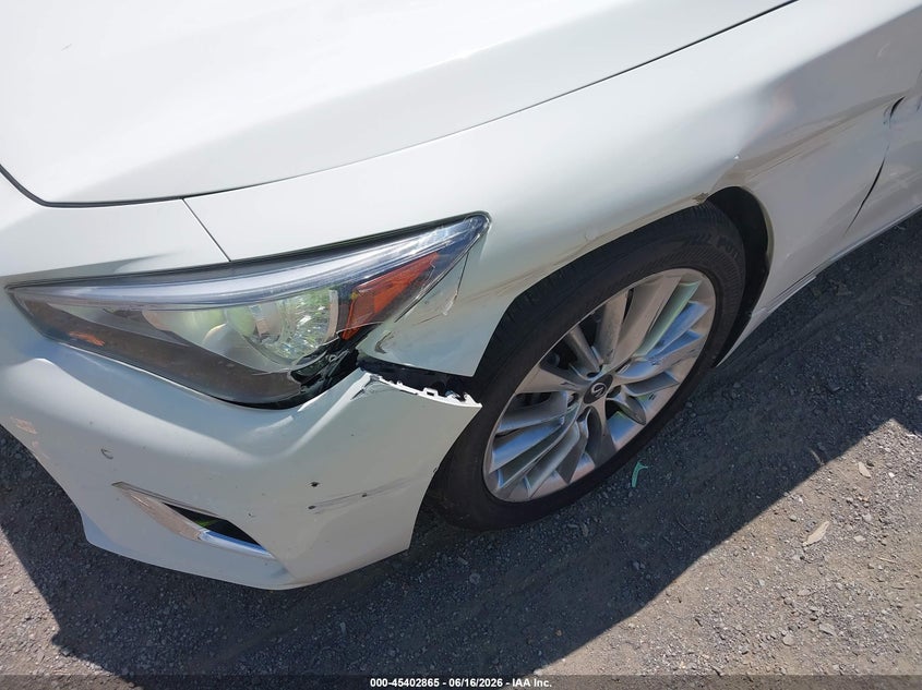 2021 Infiniti Q50 VIN JN1EV7BR2MM750223 IAAI salvage auction — SIDE, Salvage Title, sold $5,500 on 2026-07-30 (photo 6)