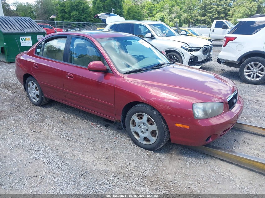 2003 Hyundai Elantra VIN KMHDN45D93U499900 IAAI salvage auction — NORMAL WEAR, Clear (New York), sold $375 on 2026-07-07 (photo 1)