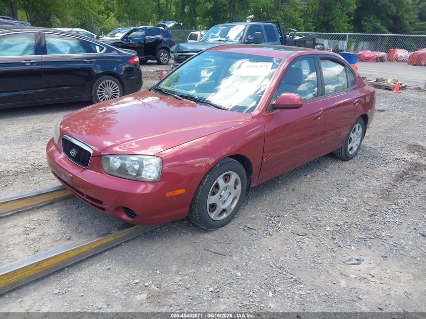 2003 Hyundai Elantra VIN KMHDN45D93U499900 IAAI salvage auction — NORMAL WEAR, Clear (New York), sold $375 on 2026-07-07 (photo 2)