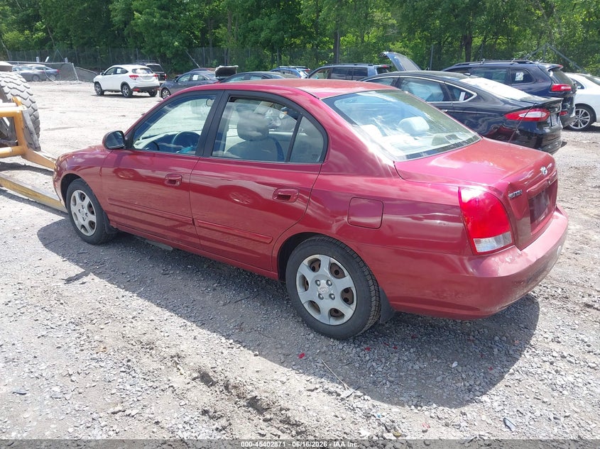 2003 Hyundai Elantra VIN KMHDN45D93U499900 IAAI salvage auction — NORMAL WEAR, Clear (New York), sold $375 on 2026-07-07 (photo 3)