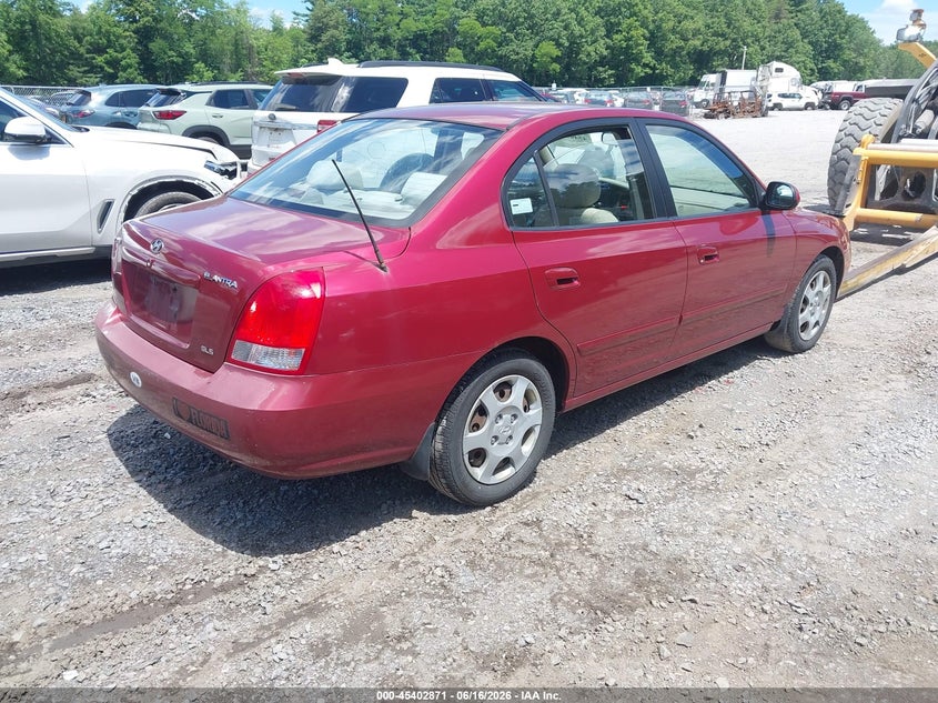 2003 Hyundai Elantra VIN KMHDN45D93U499900 IAAI salvage auction — NORMAL WEAR, Clear (New York), sold $375 on 2026-07-07 (photo 4)