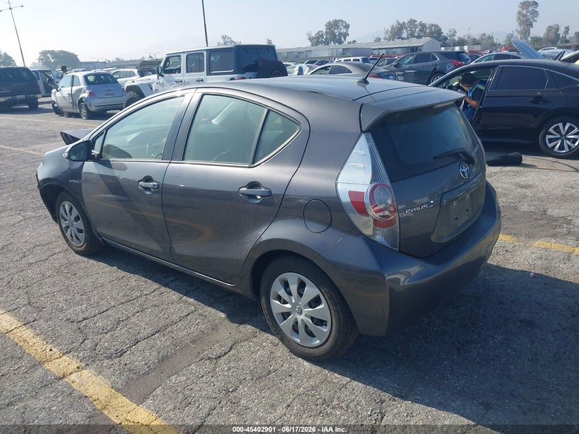 2013 Toyota Prius c VIN JTDKDTB35D1539915 IAAI salvage auction — FRONT END, Salvage Title, sold $650 on 2026-08-08 (photo 3)