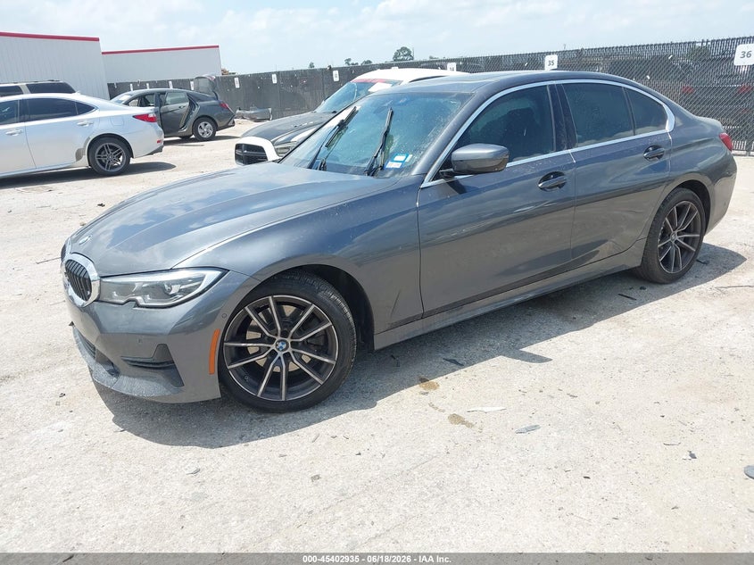 2021 BMW 3er VIN 3MW5R1J06M8B91500 IAAI salvage auction — FRONT END, Salvage Title, sold $8,900 on 2026-07-31 (photo 2)