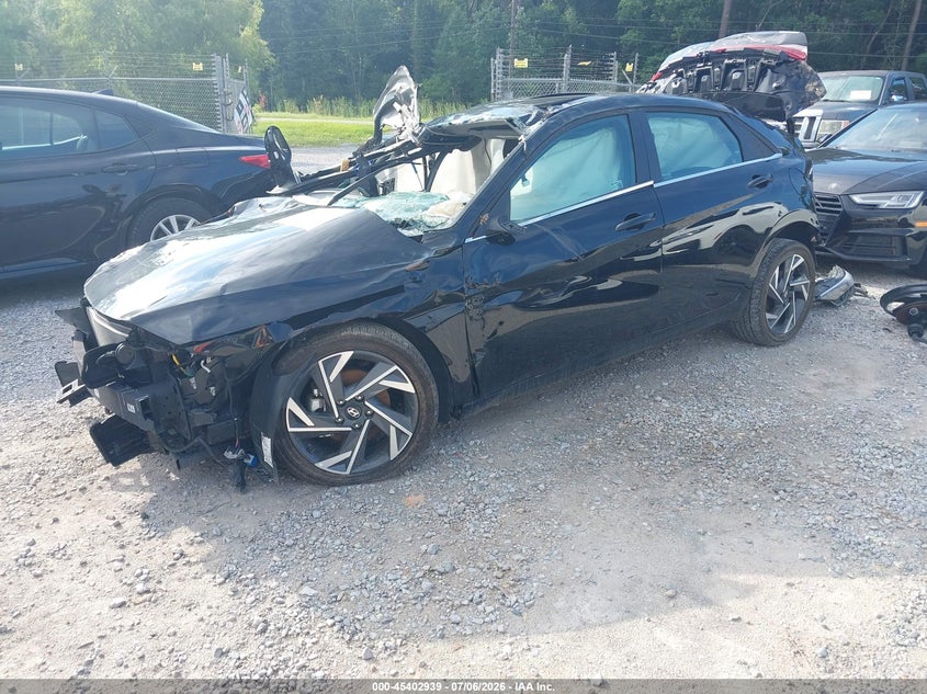 2025 Hyundai Elantra VIN KMHLS4DG0SU939159 IAAI salvage auction — ALL OVER, Clear (Mississippi), sold $400 on 2026-07-31 (photo 2)