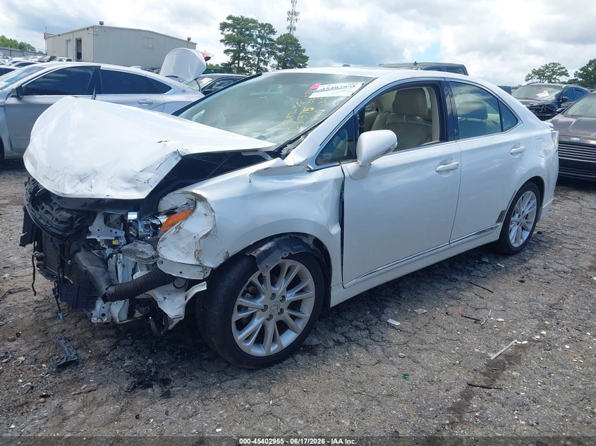 2010 Lexus Hs VIN JTHBB1BA2A2026375 IAAI salvage auction — FRONT END, Salvage (Georgia), sold $700 on 2026-07-24 (photo 2)
