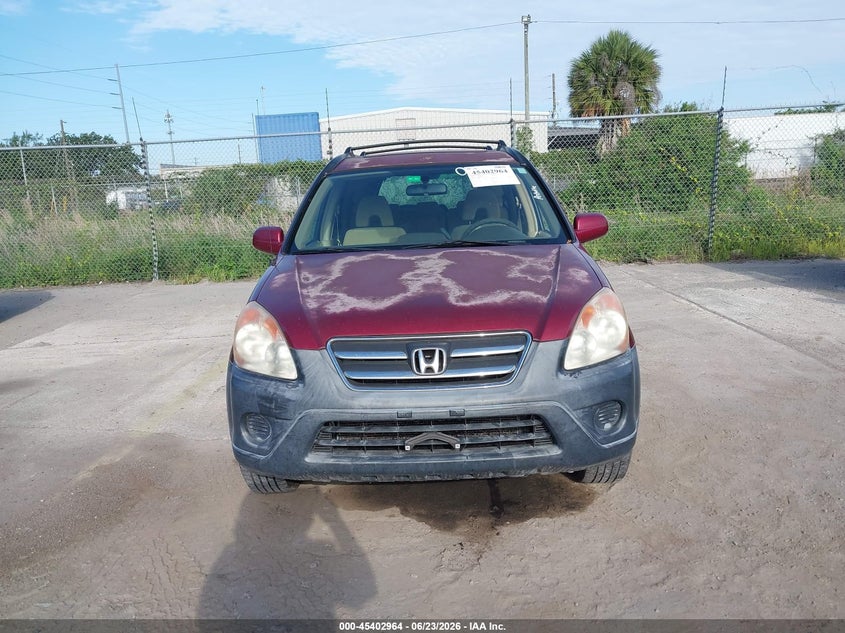2005 Honda Cr-v VIN JHLRD788X5C033367 IAAI salvage auction — NORMAL WEAR, Clear (Florida), sold $300 on 2026-07-08 (photo 6)