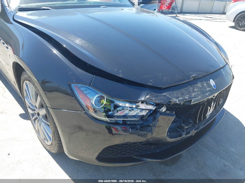2017 Maserati Ghibli VIN ZAM57XSA7H1238333 IAAI salvage auction — FRONT END, Salvage (California), sold $5,900 on 2026-07-11 (photo 6)