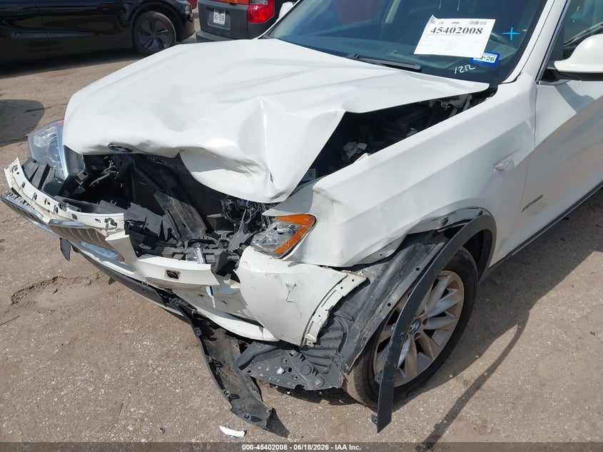2014 BMW X3 VIN 5UXWX9C55E0D41212 IAAI salvage auction — FRONT END, Salvage (Texas), sold $1,050 on 2026-07-22 (photo 6)
