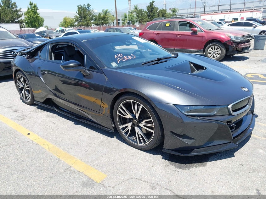 2016 BMW I8 VIN WBY2Z2C58GV674961 IAAI salvage auction — MECHANICAL, Clear - Dealer Only (California), sold $18,550 on 2026-07-20 (photo 1)