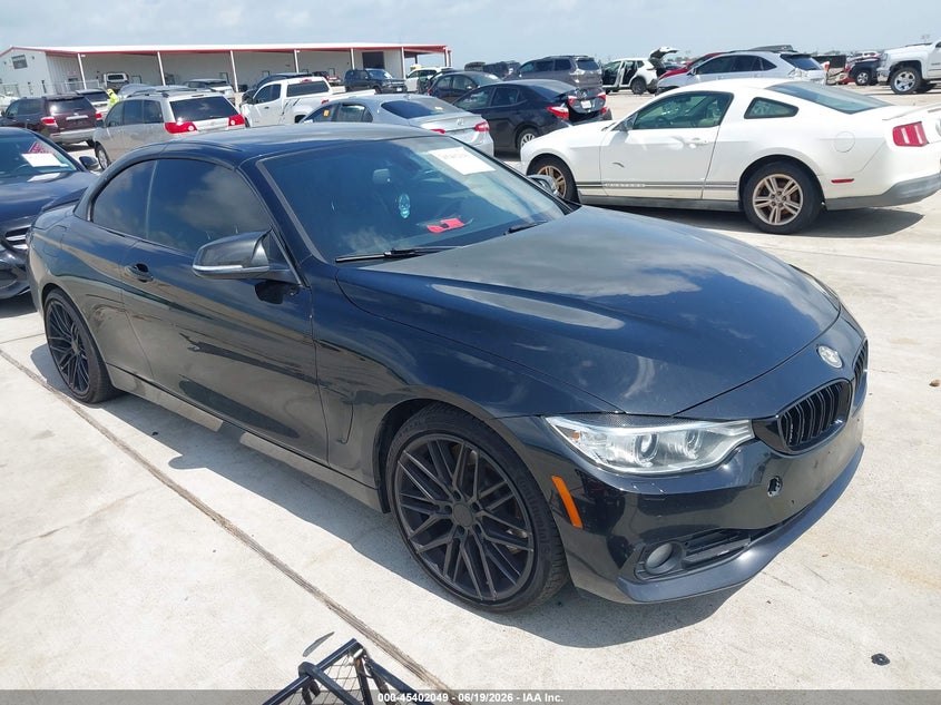 2015 BMW 4er VIN WBA3T3C5XF5A40546 IAAI salvage auction — WATER/FLOOD, Salvage Title, sold $1,900 on 2026-08-21 (photo 1)