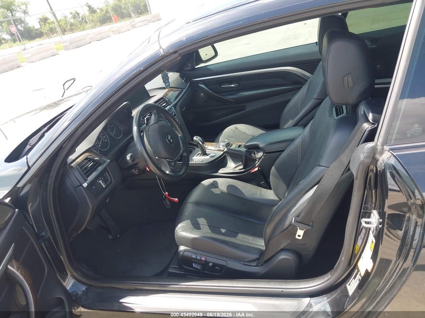 2015 BMW 4er VIN WBA3T3C5XF5A40546 IAAI salvage auction — WATER/FLOOD, Salvage Title, sold $1,900 on 2026-08-21 (photo 8)