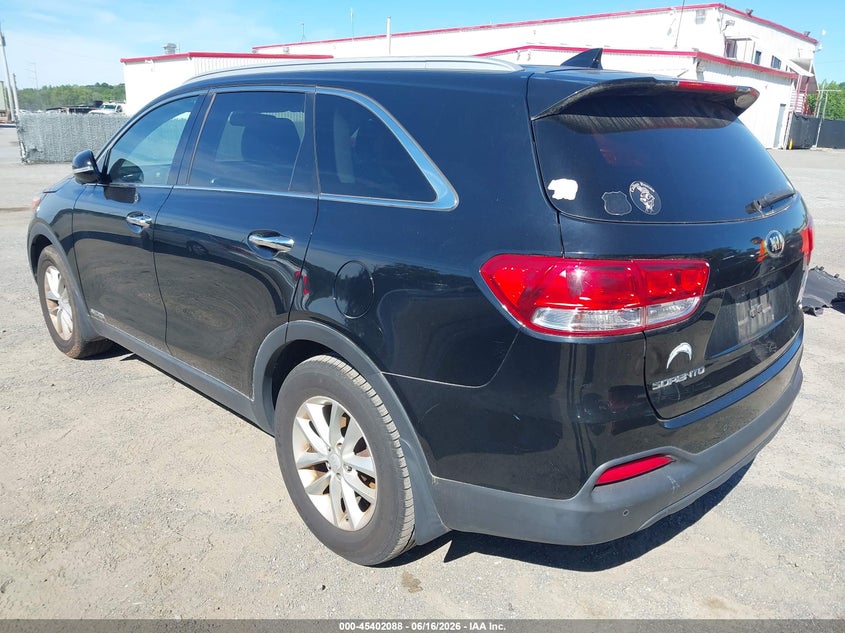 2016 Kia Sorento VIN 5XYPGDA54GG090009 IAAI salvage auction — NORMAL WEAR, Clear (Virginia), sold $2,175 on 2026-07-15 (photo 3)