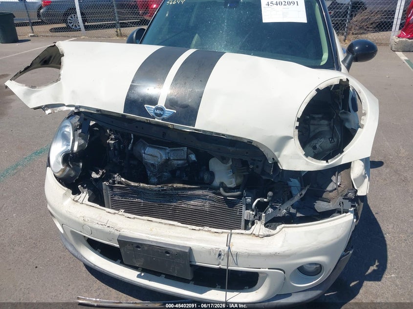 2013 Mini VIN WMWSU3C54DT683697 IAAI salvage auction — FRONT END, Salvage Title, sold $400 on 2026-07-22 (photo 6)