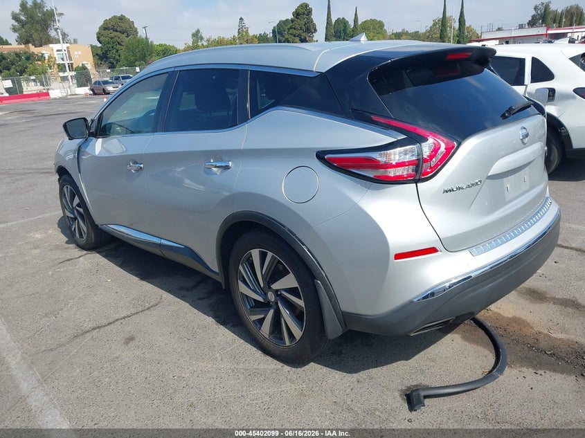 2015 Nissan Murano VIN 5N1AZ2MG9FN233881 IAAI salvage auction — FRONT END, Salvage (California), sold $1,250 on 2026-07-09 (photo 3)