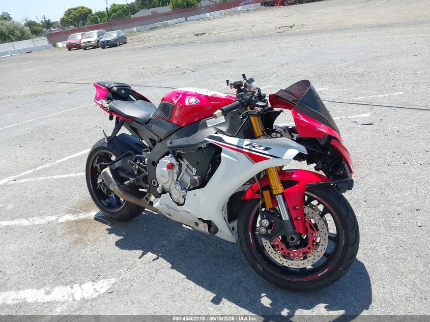 2015 Yamaha Yzf VIN JYARN39Y4FA000522 IAAI salvage auction — FRONT END, Salvage Title, sold $1,100 on 2026-07-29 (photo 1)