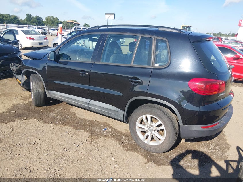 2016 Volkswagen Tiguan VIN WVGAV7AX6GW531099 IAAI salvage auction — FRONT END, Clear (Arkansas), sold $475 on 2026-08-12 (photo 3)