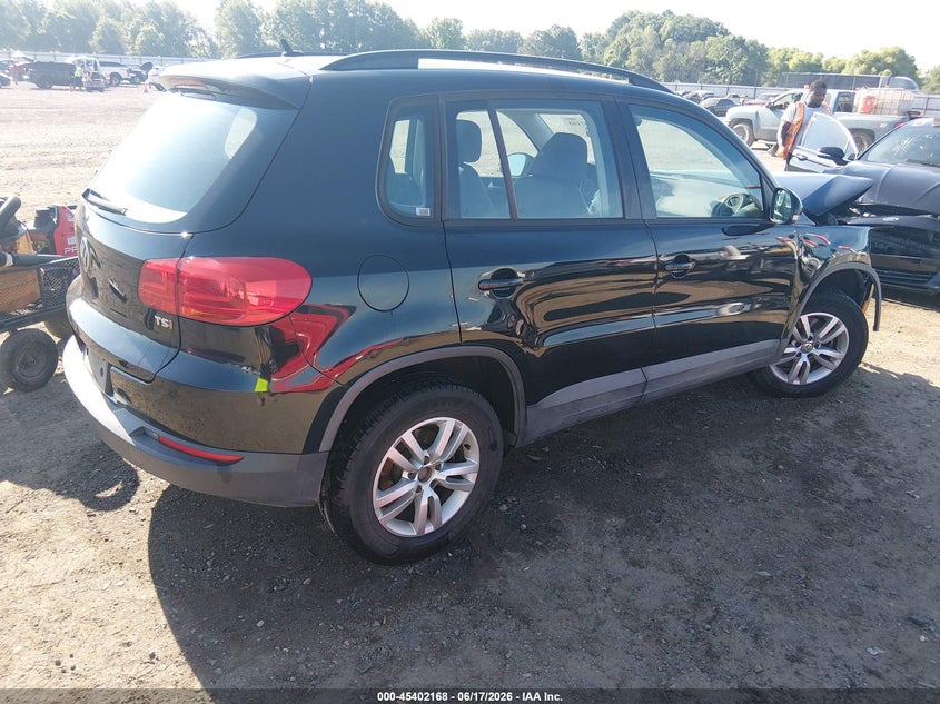 2016 Volkswagen Tiguan VIN WVGAV7AX6GW531099 IAAI salvage auction — FRONT END, Clear (Arkansas), sold $475 on 2026-08-12 (photo 4)