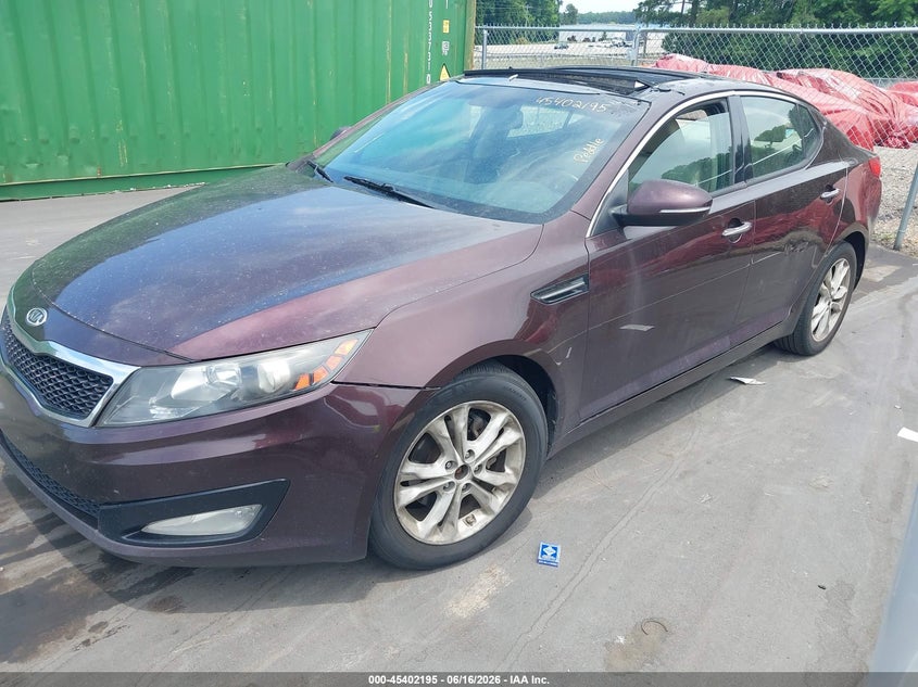 2011 Kia Optima VIN KNAGN4A77B5086512 IAAI salvage auction — NORMAL WEAR, Clear (North Carolina), sold $375 on 2026-07-22 (photo 2)