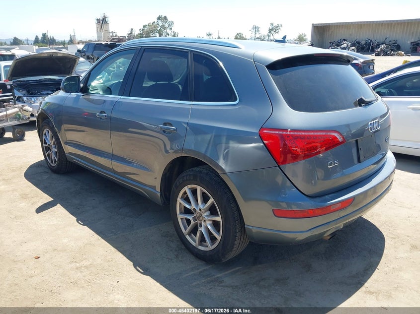 2012 Audi Q5 VIN WA1LFAFP9CA059224 IAAI salvage auction — RIGHT FRONT, Salvage (California), sold $1,950 on 2026-07-08 (photo 3)