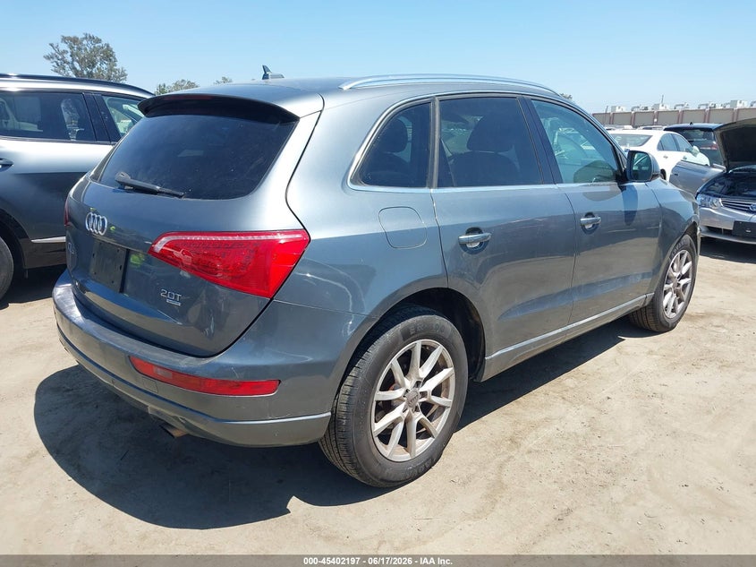 2012 Audi Q5 VIN WA1LFAFP9CA059224 IAAI salvage auction — RIGHT FRONT, Salvage (California), sold $1,950 on 2026-07-08 (photo 4)