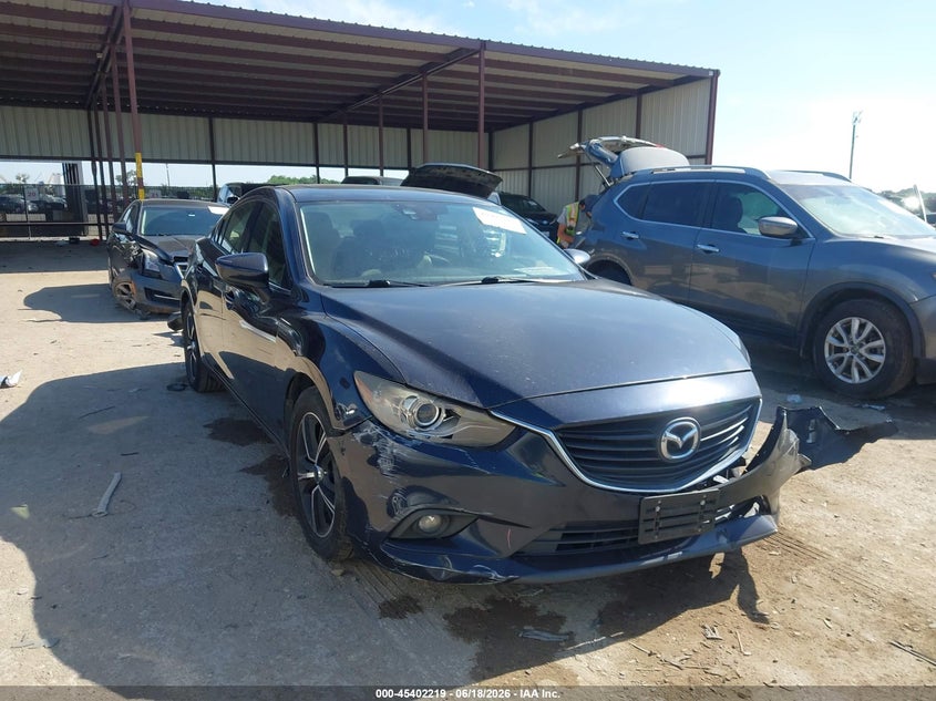 2015 Mazda 6 VIN JM1GJ1W58F1213480 IAAI salvage auction — FRONT END, Original (Texas), sold $775 on 2026-07-28 (photo 1)
