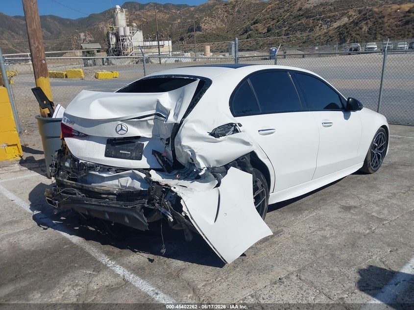 2024 Mercedes-benz VIN W1KAF4GB6RR233025 IAAI salvage auction — REAR END, Salvage Title, sold $6,300 on 2026-07-29 (photo 4)