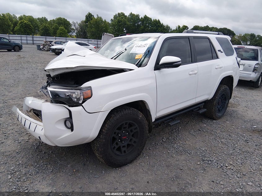 2018 Toyota 4runner VIN JTEBU5JR2J5530526 IAAI salvage auction — RIGHT FRONT, Salvage (Arkansas), sold $6,000 on 2026-07-22 (photo 2)