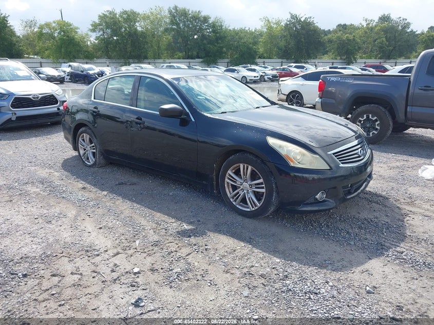 2010 Infiniti G VIN JN1CV6AP5AM401795 IAAI salvage auction — LEFT FRONT, Rebuildable (Florida), sold $700 on 2026-07-24 (photo 1)