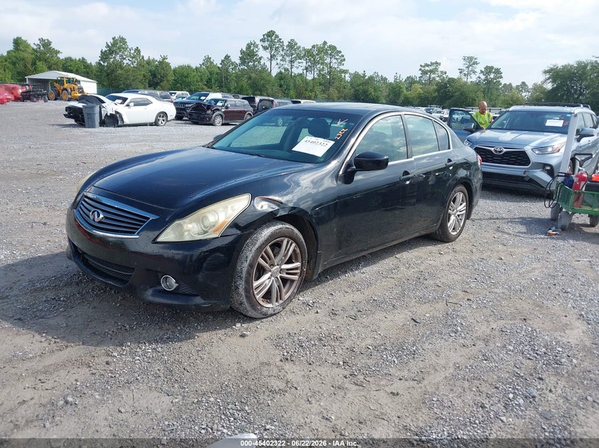 2010 Infiniti G VIN JN1CV6AP5AM401795 IAAI salvage auction — LEFT FRONT, Rebuildable (Florida), sold $700 on 2026-07-24 (photo 2)