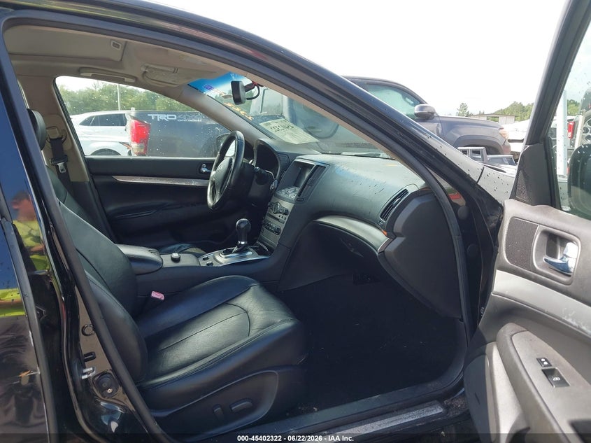 2010 Infiniti G VIN JN1CV6AP5AM401795 IAAI salvage auction — LEFT FRONT, Rebuildable (Florida), sold $700 on 2026-07-24 (photo 5)