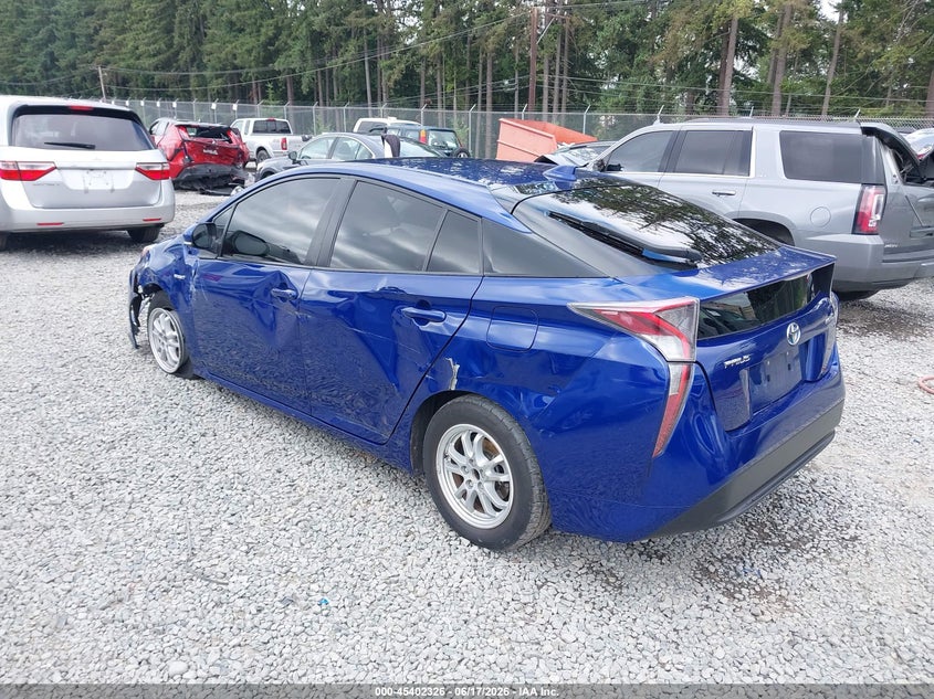 2016 Toyota Prius VIN JTDKBRFU6G3520634 IAAI salvage auction — FRONT END, Bill Of Sale (Washington), sold $2,675 on 2026-07-22 (photo 3)