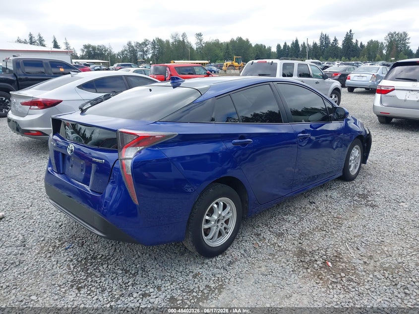 2016 Toyota Prius VIN JTDKBRFU6G3520634 IAAI salvage auction — FRONT END, Bill Of Sale (Washington), sold $2,675 on 2026-07-22 (photo 4)