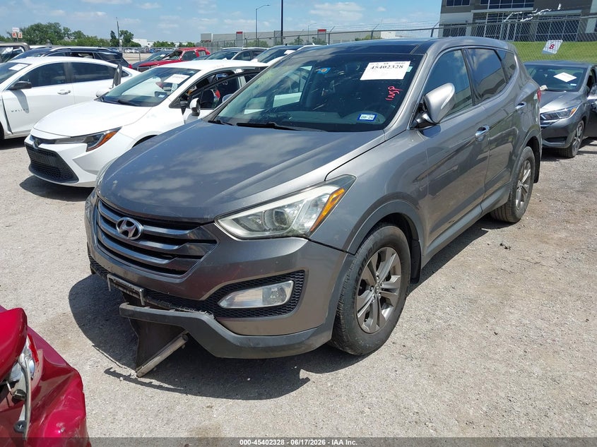 2013 Hyundai Santa fe VIN 5XYZU3LB3DG084924 IAAI salvage auction — FRONT END, Salvage (Texas), sold $1,800 on 2026-07-08 (photo 2)