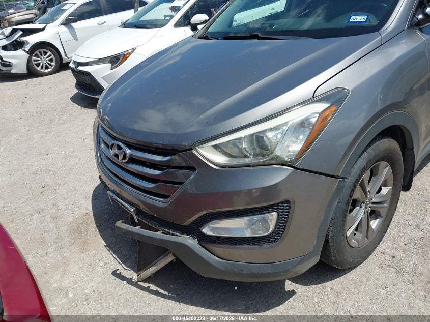 2013 Hyundai Santa fe VIN 5XYZU3LB3DG084924 IAAI salvage auction — FRONT END, Salvage (Texas), sold $1,800 on 2026-07-08 (photo 6)