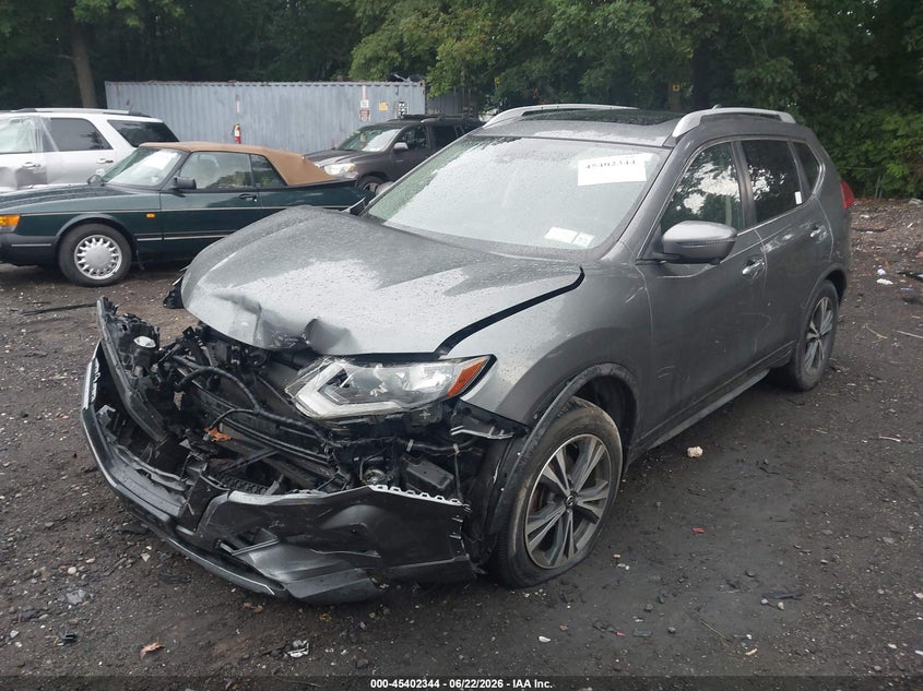 2019 Nissan Rogue VIN JN8AT2MV0KW381978 IAAI salvage auction — FRONT END, Salvage Title, sold $25 on 2026-07-21 (photo 2)