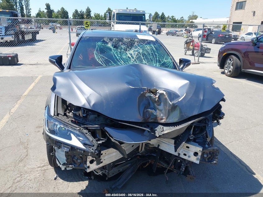 2021 Lexus ES VIN 58ACA1C1XMU005181 IAAI salvage auction — FRONT & REAR, Salvage Title, sold $7,300 on 2026-08-24 (photo 6)