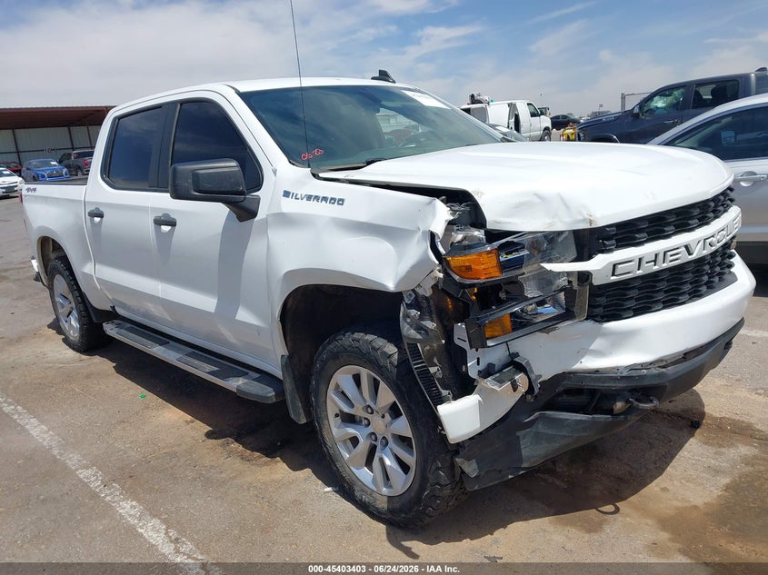 2022 Chevrolet Silverado VIN 1GCPYBEK1NZ172876 IAAI salvage auction — RIGHT FRONT, Salvage Title, sold $1,050 on 2026-08-19 (photo 1)
